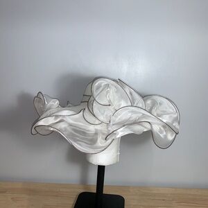 Racing Hat White Organza Large Women’s